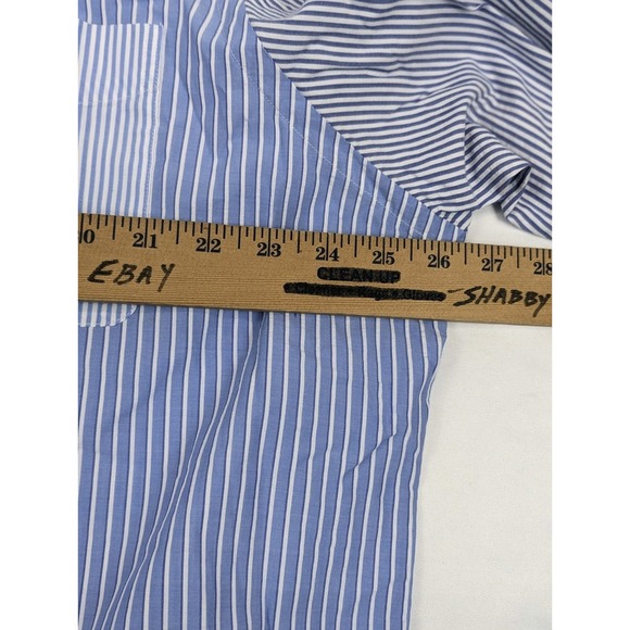 Ralph Lauren Shirt Men XXL Seersucker RL Untucked Fit Button Down Mixed Stripe - Picture 8 of 10